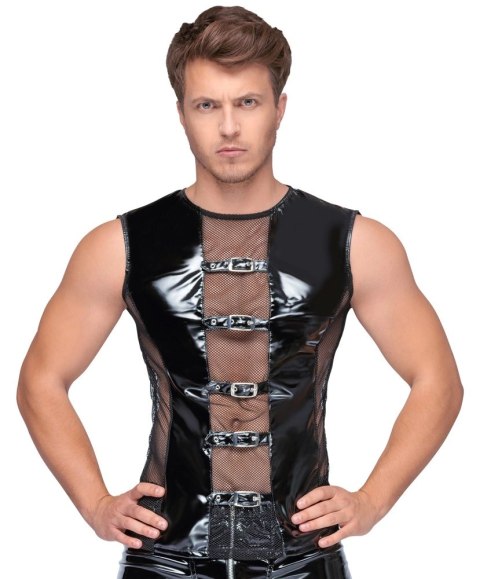 Black Level Koszulka Vinylowa Siateczkowa Bez Rękawow S czarna Black Level Koszulka Vinylowa Siateczkowa Bez Rękawow S czarna