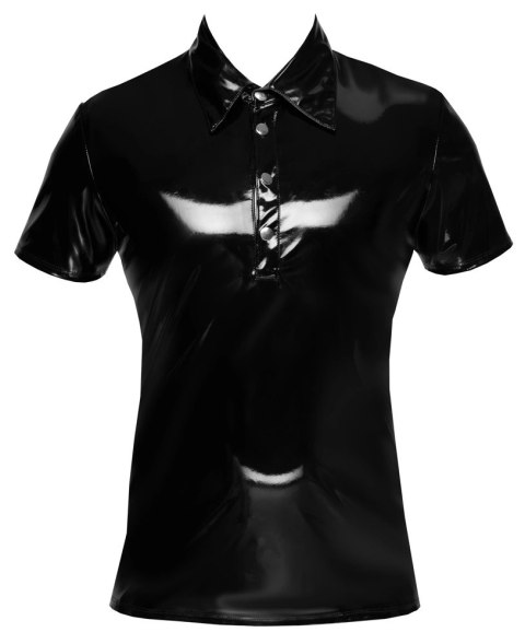 Black Level Polo Męska Koszulka Czarna Połysk L Dopasowana Black Level Polo Męska Koszulka Czarna Połysk L Dopasowana