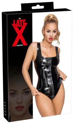 LateX Body damskie czarne z zamkiem błyskawicznym L, lateks 0,35mm