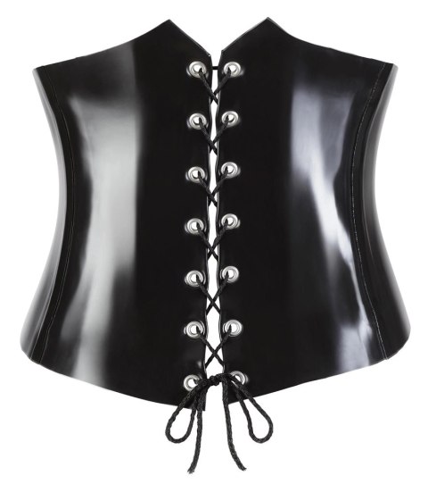 Late X Gorset Lateksowy Czarny Sznurowany Tył 2XL Anatomiczny Late X Gorset Lateksowy Czarny Sznurowany Tył 2XL Anatomiczny