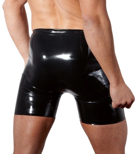 Late X Spodenki lateksowe czarne z otworem, rozmiar 2XL Late X Spodenki lateksowe czarne z otworem, rozmiar 2XL