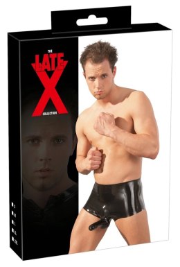 LateX Spodenki męskie z osłoną anatomiczną czarne L/XL lateks