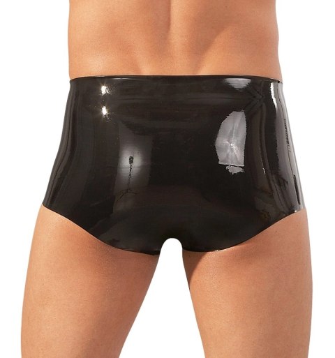 LateX Spodenki męskie z osłoną anatomiczną czarne L/XL lateks LateX Spodenki męskie z osłoną anatomiczną czarne L/XL lateks