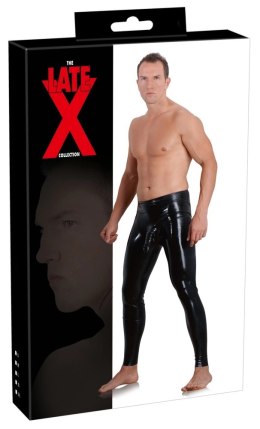 Late X legginsy męskie lateksowe z osłoną anatomiczną czarne L