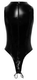 Black Level Body Winylowe Sznurowane Czarny Połysk S