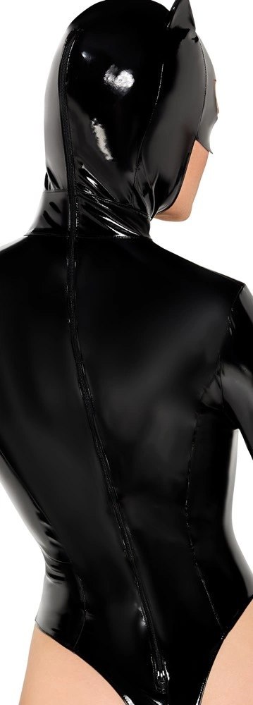 Black Level Body sznurowane z maską z uszami, czarne, rozmiar S Black Level Body sznurowane z maską z uszami, czarne, rozmiar S