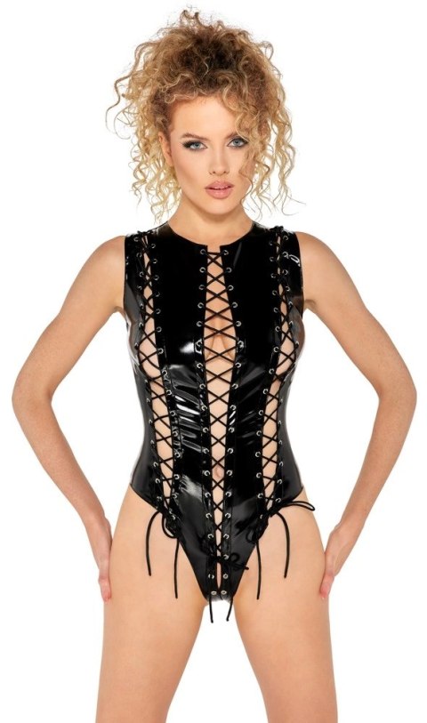 Black Level Body winylowe czarne wiązane sznureczkami M Black Level Body winylowe czarne wiązane sznureczkami M