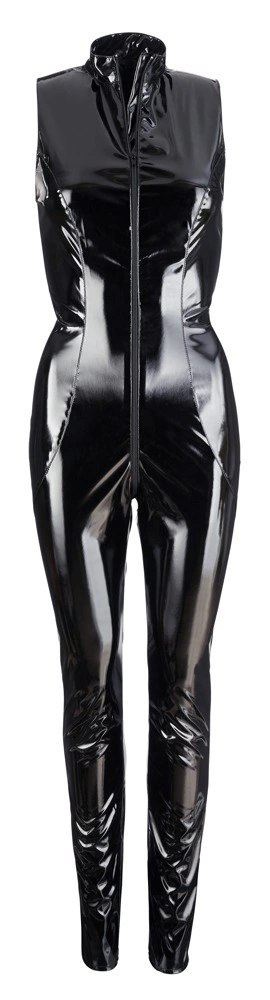 Black Level Kombinezon Vinylowy Czarny Długi Zamek Rozmiar S Black Level Kombinezon Vinylowy Czarny Długi Zamek Rozmiar S
