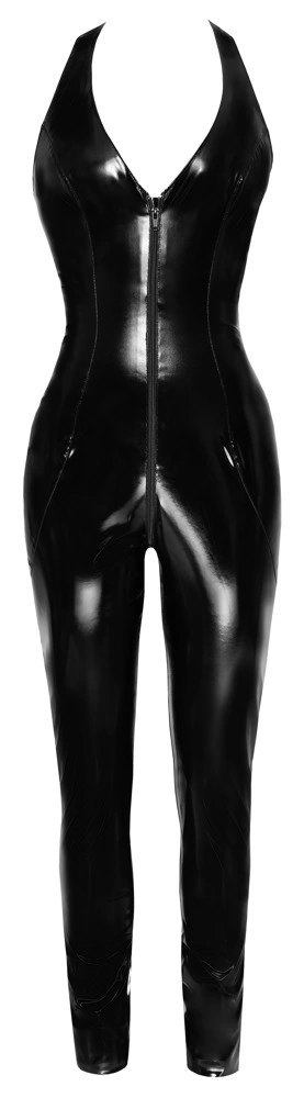 Black Level Kombinezon Vinylowy Czarny Z Dwukierunkowym Zamkiem S Black Level Kombinezon Vinylowy Czarny Z Dwukierunkowym Zamkiem S