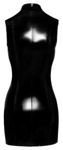 Black Level Sukienka Winylowa Czarna z Siateczką XL