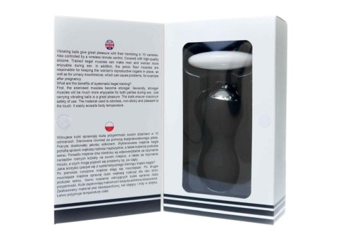 Kulki-Vibrating Silicone Kegel Balls USB 10 Function / Remote control -Black Kulki-Vibrating Silicone Kegel Balls USB 10 Function / Remote control -Black