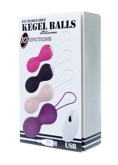 Kulki-Vibrating Silicone Kegel Balls USB 10 Function / Remote control -Flesh Kulki-Vibrating Silicone Kegel Balls USB 10 Function / Remote control -Flesh