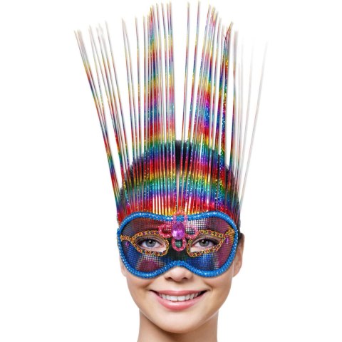 Maska-Venetian Mask Rainbow Deluxe Maska-Venetian Mask Rainbow Deluxe