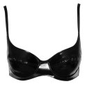 Black Level Biustonosz Vinylowy 80C Czarny Regulowane Ramiączka