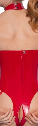 Black Level Body Vinylowe Czerwone Bez Miseczek i Kroczowe M