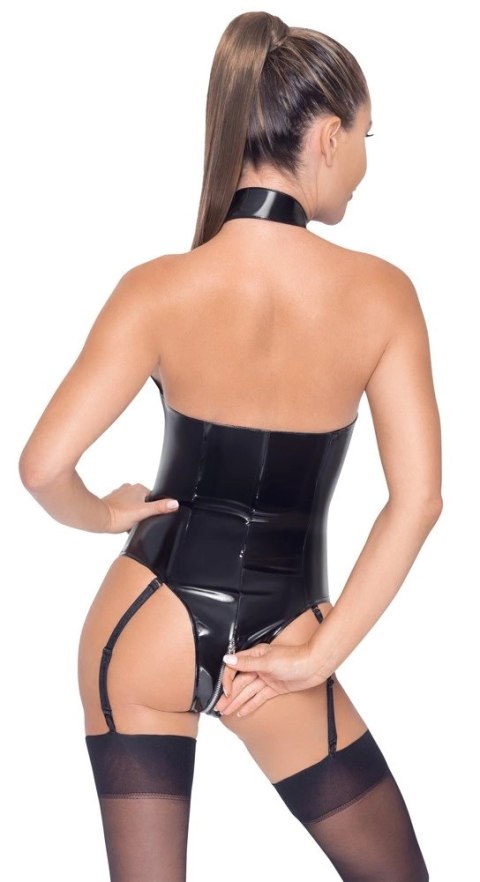 Black Level Body Vinylowe z Szelkami i Zamkiem L, połysk czarny Black Level Body Vinylowe z Szelkami i Zamkiem L, połysk czarny