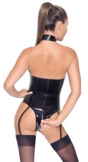 Black Level Body Vinylowe z Zamkiem Dwukierunkowym i Szelkami M