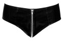 Black Level Majtki Vinyl XL z metalowym suwakiem, czarne