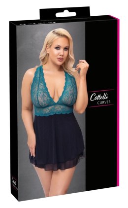 Cottelli CURVES Babydoll koronkowa gora i siateczkowa spodnica 4XL