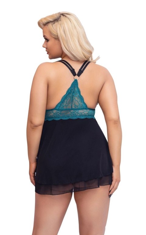 Cottelli CURVES Babydoll koronkowa gora i siateczkowa spodnica 4XL Cottelli CURVES Babydoll koronkowa gora i siateczkowa spodnica 4XL