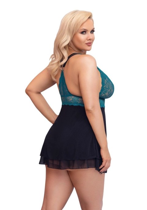 Cottelli CURVES Babydoll koronkowa gora i siateczkowa spodnica 4XL Cottelli CURVES Babydoll koronkowa gora i siateczkowa spodnica 4XL