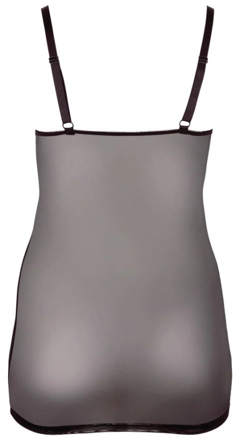 Cottelli Curves Sukienka bieliźniana czarna XL z koronką i regulacją Cottelli Curves Sukienka bieliźniana czarna XL z koronką i regulacją