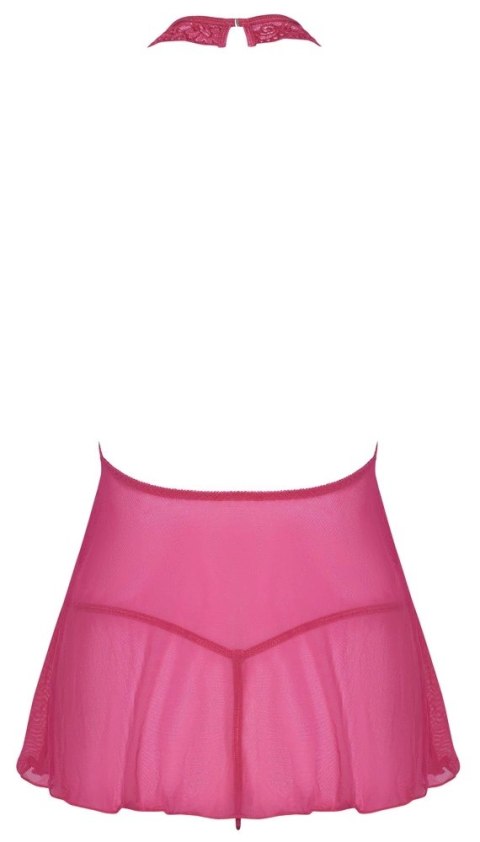 Cottelli LINGERIE Haleczka rożowa z koronką + stringi S/M Cottelli LINGERIE Haleczka rożowa z koronką + stringi S/M