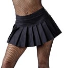 Cottelli PARTY Mini spodniczka plisowana z suwakiem czarna XL
