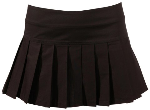 Cottelli PARTY Mini spodniczka plisowana z suwakiem czarna XL Cottelli PARTY Mini spodniczka plisowana z suwakiem czarna XL