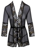 Kissable Kimono L/XL czarne - elegancki szlafrok z koronką