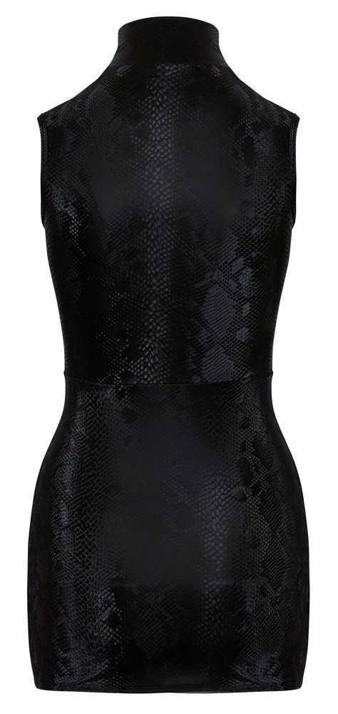 Cottelli PARTY Mini Sukienka Matowa Skora Węża XL z Kołnierzykiem Cottelli PARTY Mini Sukienka Matowa Skora Węża XL z Kołnierzykiem