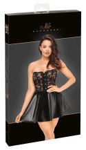 Noir Dress XL - Krotka sukienka gorsetowa bez ramiączek czarna