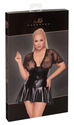 Noir Handmade Curves sukienka czarna 4XL rozkloszowana tiulowa gora
