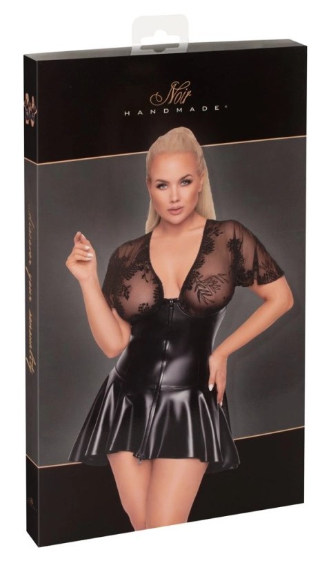Noir Handmade Curves sukienka czarna 4XL rozkloszowana tiulowa gora Noir Handmade Curves sukienka czarna 4XL rozkloszowana tiulowa gora