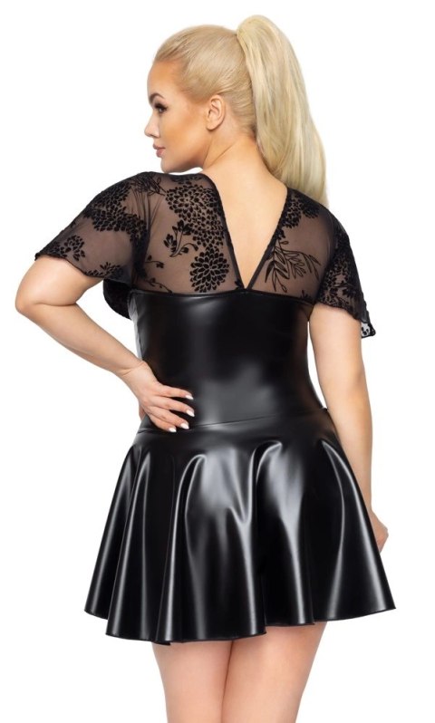 Noir Handmade Curves sukienka czarna 4XL rozkloszowana tiulowa gora Noir Handmade Curves sukienka czarna 4XL rozkloszowana tiulowa gora