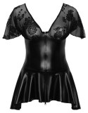 Noir Handmade Curves sukienka czarna 4XL rozkloszowana tiulowa gora