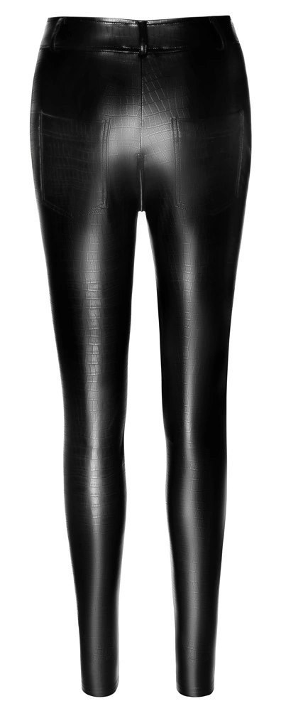 Noir Handmade Spodnie Skora Węża z Dwukierunkowym Zamkiem L Noir Handmade Spodnie Skora Węża z Dwukierunkowym Zamkiem L
