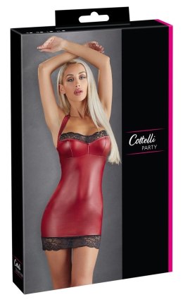 Cottelli Collection Mini Sukienka z Koronką Czerwona M