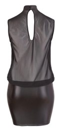 Cottelli Curves Mini Sukienka Czarna Siateczka 2XL Elegancka