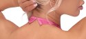 Cottelli LINGERIE Body Koronkowe Rożowe z Otwartą Strefą S/M