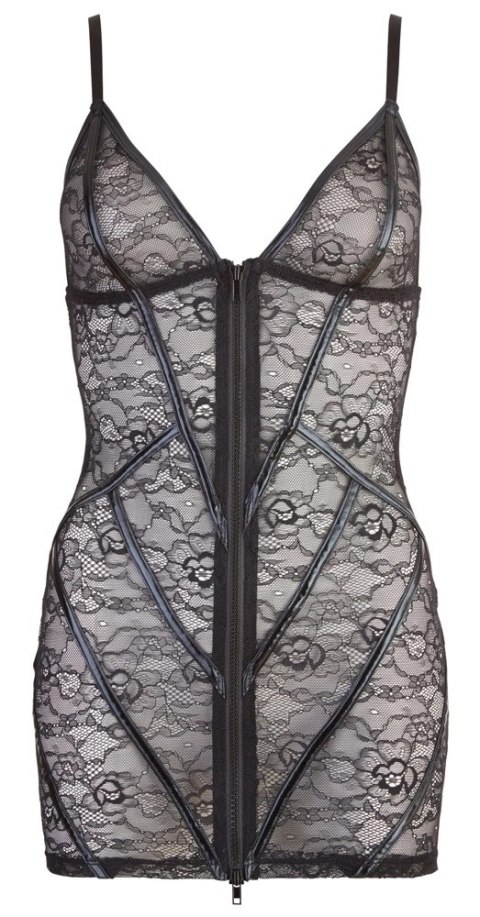 Cottelli Lingerie Sukienka Koronkowa Czarna S z Zamkiem Dwukierunkowym Cottelli Lingerie Sukienka Koronkowa Czarna S z Zamkiem Dwukierunkowym