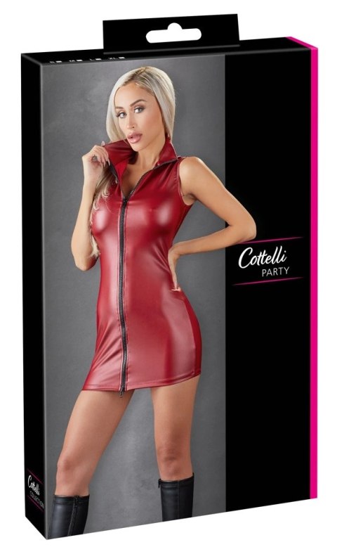 Cottelli PARTY Czerwona Mini Sukienka L z Czarnym Dwukierunkowym Zamkiem Cottelli PARTY Czerwona Mini Sukienka L z Czarnym Dwukierunkowym Zamkiem