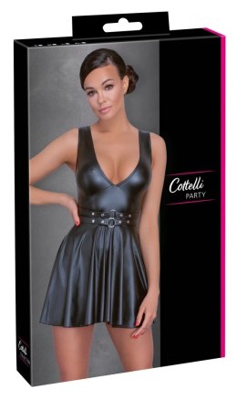 Cottelli PARTY Sukienka Czarna Matowa XL z Głębokim Dekoltem