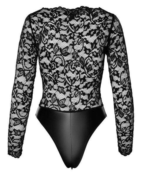 Noir Body Koronkowe Matowy Doł Czarny XL Długi Rękaw Zamek Noir Body Koronkowe Matowy Doł Czarny XL Długi Rękaw Zamek