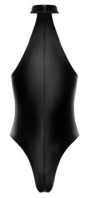 Noir Body Matowe M Czarny Powerwetlook Srebrne Dżety Kołnierzyk