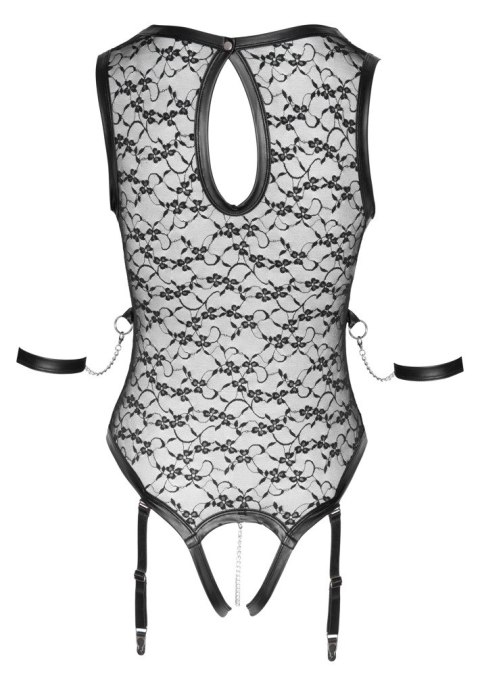 Cottelli Bondage Body Koronkowe Bez Kroku + Mankiety XL Kwiatowe Cottelli Bondage Body Koronkowe Bez Kroku + Mankiety XL Kwiatowe