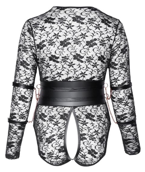 Cottelli Bondage Body XL Koronka z Mankietami Na Ręce Bez Kroku Cottelli Bondage Body XL Koronka z Mankietami Na Ręce Bez Kroku