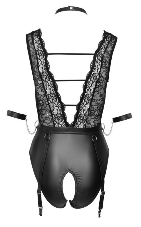 Cottelli Bondage Body z Mankietami, Obrożą i Paskami S, koronka Cottelli Bondage Body z Mankietami, Obrożą i Paskami S, koronka