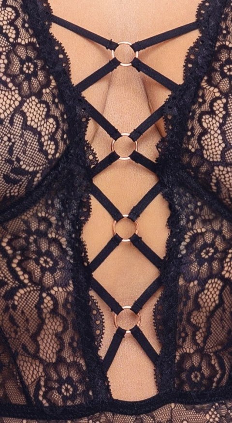 Cottelli CURVES Body Koronkowe 85D/L z Detalami Rożowego Złota Cottelli CURVES Body Koronkowe 85D/L z Detalami Rożowego Złota