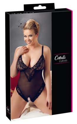 Cottelli CURVES Body Plus Size 4XL z koronką i otwartą strefą